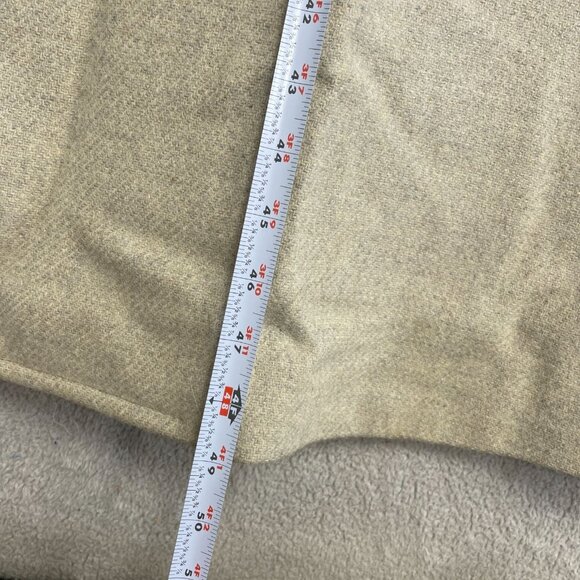 Pendleton Men's Size 40 100% Virgin Wool Long Pea Coat Made In USA Beige - Picture 3 of 10